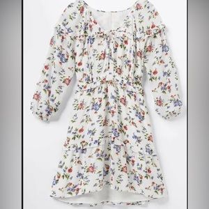 Good Hart White Floral Cottagecore Dress